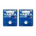 Produktbild: 2x Varta Knopfzelle Lithium CR1220 3V Batterie 1er Blister CR 1220 DL1220