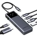 Produktbild: UGREEN Uno USB-C Hub CM888 6-in-1 , Dockingstation, silber
