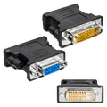 Produktbild: DVI-D zu VGA 24+1 Adapter Stecker Buchse Monitoradapter D-SUB Digital zu Analog