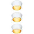 Produktbild: LED Einbauleuchten-Set Gil Coin 3StepDim rd starr 3x6W Weiß matt/Gold