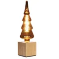 Produktbild: Vellight LED Dekolicht, LED wechselbar, Dekoleuchte, ausgefallene Tischleuchte Weihnachtsbeleuchtung, Gold goldfarben Würfel | 9 cm x 30 cm x 9 cm