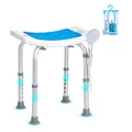Produktbild: VEVOR Duschstuhl Badestuhl Duschhocker Badhocker Höhenverstellbar 36-49cm