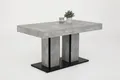 Produktbild: Esszimmertisch Rose T, Säulentisch, ausziehbar 140-180 cm, beton / anthrazit