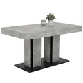 Produktbild: Esstisch - Betonoptik-anthrazit - ausziehbar bis 180 cm Esszimmertisch
