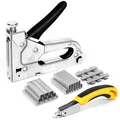 Produktbild: Handtacker Set - 3 in 1 Tacker für Holz Stoff Möbel Dachpappe - Tackerpistole...