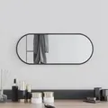 Produktbild: vidaXL Wandspiegel Schwarz 50x20 cm Oval