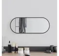 Produktbild: vidaXL Spiegel 50 x 20 cm Wandspiegel Schwarz 50x20 cm Oval