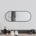 Produktbild: Wandspiegel Schwarz 50x20 Cm Oval