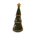 Produktbild: Gry & Sif Handgemacht & Fairtrade-Zertifiziert | Stilvolles dänisches Design X Nepali Kunsthandwerker | Weihnachtsbaum mit Details – 3 in 1 – Grün