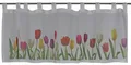 Produktbild: EXPERIENCE Scheibengardine Scheibengardine Schlaufenpanneaux Tulpen Digitaldruck 45x135 cm, Schlaufen, transparent, Voile