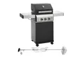Produktbild: TAINO Gasgrill TAINO BLACK 2+1 Gasgrill Set mit Drehspieß, 1x Gasgrill, 1x Drehspieß, 116 x 50 x 115 cm (LxBxH)