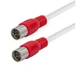 Produktbild: Maxtrack TV-Kabel, F-Stecker, gemäß Vodafone Spezifikation VF TS 5001, Hochleistungsübertragung, Quick F-Stecker (150 cm), Quick F-Stecker