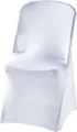 Produktbild: Stretchhusse für Buffet-Klappstuhl mit ca. 465 x 530 x 900 mm (BxTxH), weiß