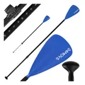 Produktbild: 24MOVE® Paddel Einzelpaddel Stechpaddel für SUP Stand Up Board, Kajak, Leicht aus Aluminium 210cm, verstellbar blau