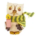 Produktbild: Kuhnert - Dekoration/Holzfigur - Mini Eule mit Kerze - Größe: ca. 7cm - Made in Germany