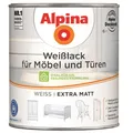 Produktbild: Alpina Weißlack ALPINA Weißlack für Möbel und Türen, extra matt, 750ml