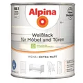 Produktbild: Alpina Weisslack für Möbel und Türen extra matt 0,75 Ltr. Möbellack