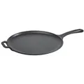 Produktbild: VICTORIA Grillpfanne Emaillierte Gusseisen Comal Pizza-Pfanne 30cm, Omeletts, Induktion, Feuer, Grill, Ofen, Glaskeramik, Gas, Ohne Schadstoffe und PTFE