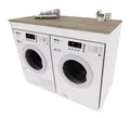 Produktbild: Raumhirsch Furniture Waschmaschinenumbauschrank Waschmaschinenschrank für Waschmaschine & Wäschetrockner (7 Farben lieferbar) für zwei Geräte geeignet
