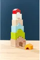 Produktbild: Haba Lernspielzeug Motorikspielzeug Stapelturm Haus auf Haus aus Holz 2011045001
