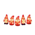 Produktbild: Konstsmide LED-Weihnachtsmann, 5er-Set, Stecker, rot