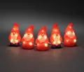 Produktbild: Konstsmide LED Acryl Weihnachtsmann, 5er-Set, 40 warm weiße Dioden, 24V, Außen (IP44), weißes Kabel- 6240-103