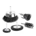 Produktbild: S&R Drahtbürsten für Bohrmaschine 5-teilig, 1 Set