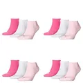 Produktbild: PUMA 12 Paar Sneaker Invisible Socken Gr. 35-49 Unisex für Damen Herren Füßlinge, Farbe:422 - pink lady, Socken & Strümpfe:39-42