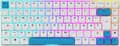 Produktbild: Sharkoon SKILLER SGK50 S3 PBT, Gaming-Tastatur weiß/hellblau, DE-Layout, Gateron