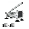 Produktbild: VEVOR Pommes-Frites-Schneider, Kartoffelschneider mit 1/2 Zoll & 3/8 Zoll Edelstahlklingen, manueller Kartoffelzerkleinerer mit Saugnäpfen & Griff
