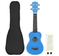 Produktbild: vidaXL Ukulele Sopran-Ukulele-Set mit Tasche für Kinder Babyblau 23