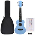Produktbild: Sopran-Ukulele-Set mit Tasche für Kinder Babyblau 23