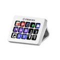 Produktbild: Elgato Stream Deck MK.2 White – Studio-Controller, 15 Makrotasten, auslösen von Aktion in Apps und Software wie OBS, Twitch, YouTube und anderen, für Mac und PC
