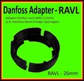 Produktbild: 1 x Adapter Danfoss auf M30x1,5 Heizungsventilantrieb Heizkörperthermostate RAVL