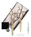Produktbild: Olivia Garden SilkCut PRO Matt Gold 2er Set HS 5,75/MS 6,0' EUR RH