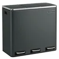 Produktbild: SONGMICS Mülltrenner 3x 18,0 l grüngrau, 1 St.