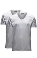 Produktbild: JACK & JONES Herren V-Neck T-Shirt Basic 2er Pack, Größe:L, Farbe:Optical White