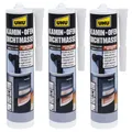 Produktbild: Kamin & Ofen Dichtmasse 3 x 530g bis 1250°C für Herd, Kamin, Ofen, Auspuff etc.