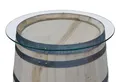Produktbild: Temesso Glasplatte für Weinfass - Tischplatte aus Glas in verschiedenen Größen ab Durchm (D: 60 cm)