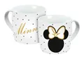 Produktbild: Tasse Minnie Mouse Kopf mit Schleife - Minnie & Mickey Mouse Kaffeetasse Teetass