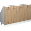Produktbild: Dachschrägenschrank-Set Vicco Rion Artisan-Eiche 2er Set, Model 56015 - Braun/Weiß