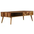 Produktbild: Couchtisch Massivholz Palisander Honigbraun 110x50x37 cm