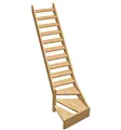 Produktbild: Wendeltreppe 1/4 Linkdsdrehung aus Kiefer Normandie
