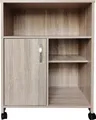 Produktbild: Küchenschrank Blanca Mehrzweckschrank mit Rollen und Regalfächern 60x80x40 cm (BxHxT)
