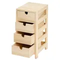 Produktbild: VBS Aufbewahrungsbox Schubladenturm, 14 cm x 30 cm beige