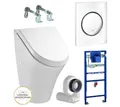 Produktbild: Grohe Urinal Grohe Vorwandelement für Urinal mit Deckel Siphon, Keramik, Wasserspülung, (Spar-Set, Komplettset)