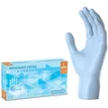 Produktbild: Arnomed Einmalhandschuhe Nitril Ice Blue, blau, 100 Stk, Nitril, chemikalienbeständig, lebensmittelecht, Größe L, 100 Stück