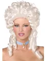 Produktbild: Smiffys Barock Perücke, Weiß, Schulterlang mit Korkenzieherlocken Halloween