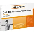 Produktbild: Diclofenac-ratiopharm® Schmerzpflaster 140mg: Für die lokale, kurzzeitige Behandlung von Schmerzen bei akuten Zerrungen, Verstauchungen oder Prellungen. Besonders einfach anzuwenden