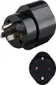 Produktbild: Reiseadapter Europa Schutzkontakt Buchse auf USA/Japan Stecker, schwarz